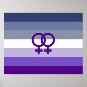 Butch Lesbische Liefde WLW Pride Poster