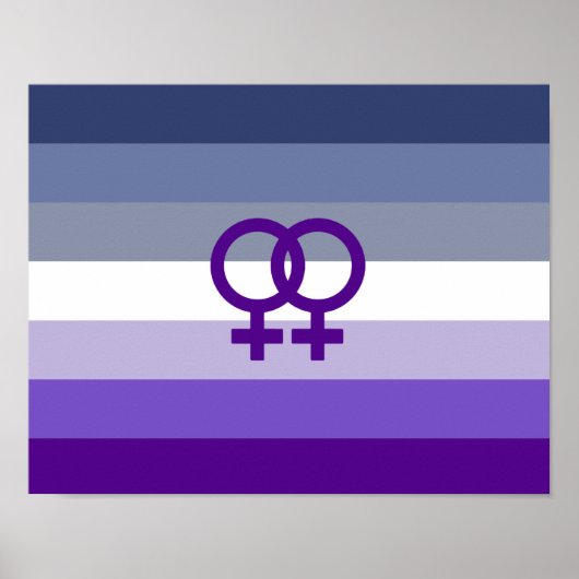 Butch Lesbische Liefde WLW Pride Poster (Voorkant)