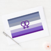 Butch Lesbische Liefde WLW Pride Rechthoekige Sticker (Envelop)