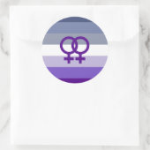 Butch Lesbische Liefde WLW Pride Ronde Sticker (Tas)