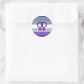 Butch Lesbische Liefde WLW Pride Ronde Sticker (Tas)