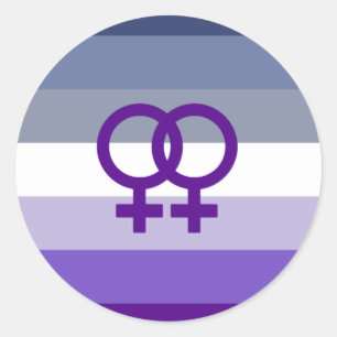 Butch Lesbische Liefde WLW Pride Ronde Sticker
