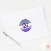Butch Lesbische Liefde WLW Pride Ronde Sticker (Envelop)