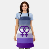 Butch Lesbische Liefde WLW Pride Schort (Gedragen)