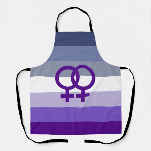 Butch Lesbische Liefde WLW Pride Schort (Voorkant)