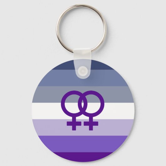 Butch Lesbische Liefde WLW Pride Sleutelhanger (Voorkant)