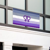 Butch Lesbische Liefde WLW Pride Spandoek (Buitenkant Gebouw)