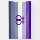 Butch Lesbische Liefde WLW Pride Spandoek (Verticaal)