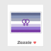 Butch Lesbische Liefde WLW Pride Sticker (Vel)