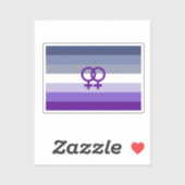Butch Lesbische Liefde WLW Pride Sticker (Vel)