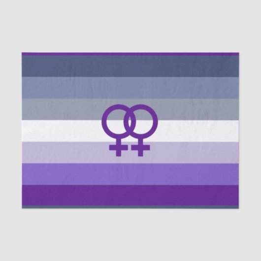 Butch Lesbische Liefde WLW Pride Tissuepapier (Voorkant)