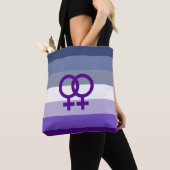 Butch Lesbische Liefde WLW Pride Tote Bag (Dichtbij)