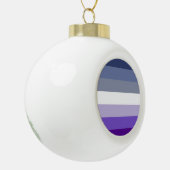 Butch Lesbische Pride Vlag Keramische Bal Ornament (Links)