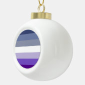 Butch Lesbische Pride Vlag Keramische Bal Ornament (Rechts)
