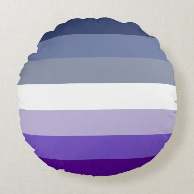 Butch Lesbische Pride Vlag Rond Kussen (Voorkant)