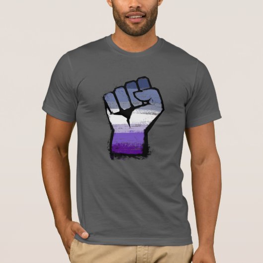 Butch Lesbische Trots Vuist T-shirt (Voorkant)