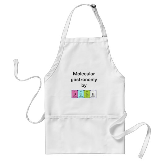 Butch periodieke table name apron standaard schort (Voorkant)