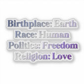 Butch Pride -  Sticker (Voorkant)