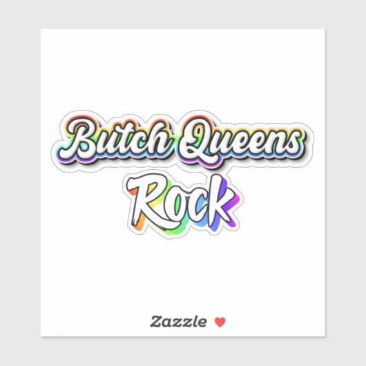 Butch Queens rock Sticker (Vel)