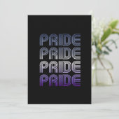 Butch Retro Pride Feestdagenkaart (Staand voorkant)