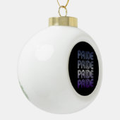 Butch Retro Pride Keramische Bal Ornament (Links)