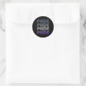 Butch Retro Pride Ronde Sticker (Tas)