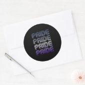 Butch Retro Pride Ronde Sticker (Envelop)