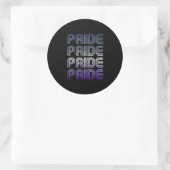 Butch Retro Pride Ronde Sticker (Tas)