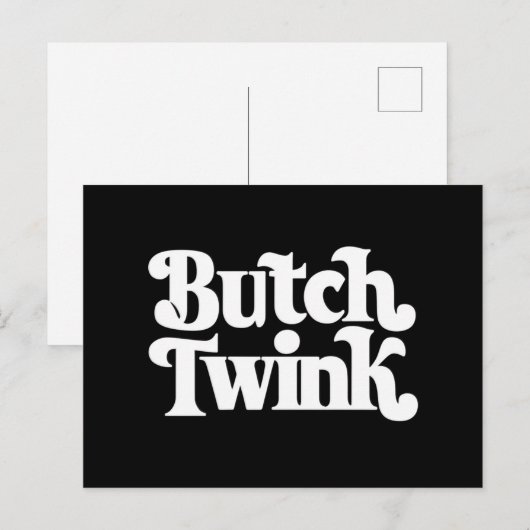 Butch Twink LGBTQ Pride Maand Briefkaart (Voorkant / Achterkant)