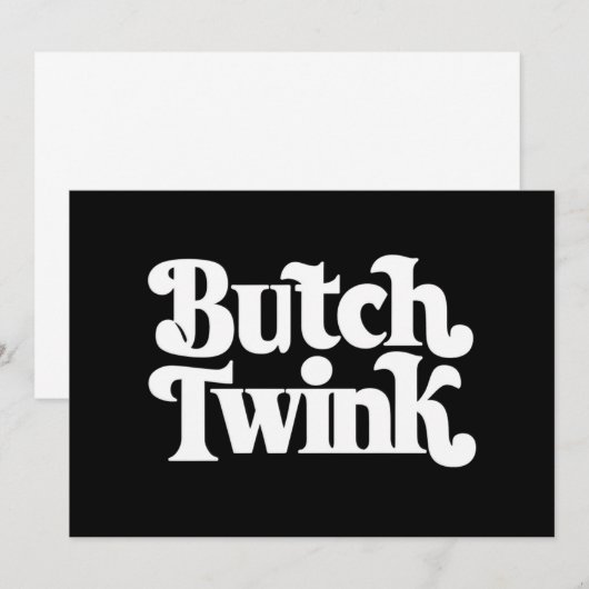 Butch Twink LGBTQ Pride Maand Kaart (Voorkant / Achterkant)