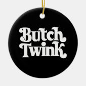Butch Twink LGBTQ Pride Maand Keramisch Ornament (Voorkant)