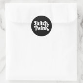 Butch Twink LGBTQ Pride Maand Ronde Sticker (Tas)