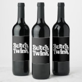 Butch Twink LGBTQ Pride Maand Wijn Etiket (Flessen)