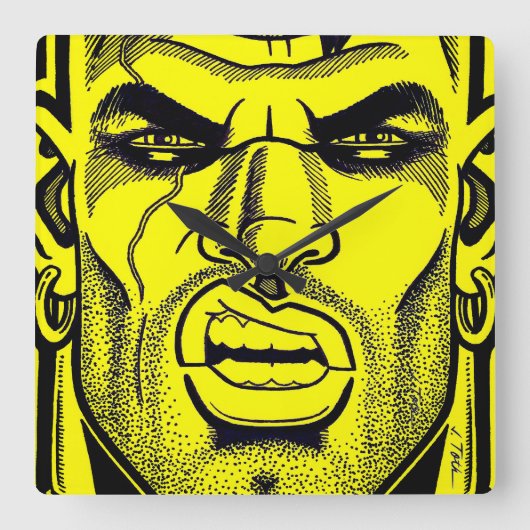 Butch Vierkante Klok (Voorkant)