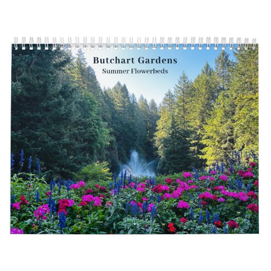 Butchart Flower Gardens Fotografie Citat Kalender (Hoes)