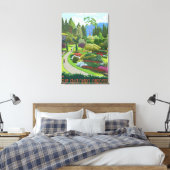 Butchart Gardens - Brentwood Bay Canvas Afdruk (Insitu (Slaapkamer))