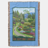Butchart Gardens - Brentwood Bay Deken (Voorkant Verticaal)