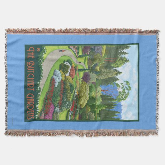 Butchart Gardens - Brentwood Bay Deken (Voorkant)