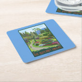 Butchart Gardens - Brentwood Bay Kartonnen Onderzetters (Schuin)