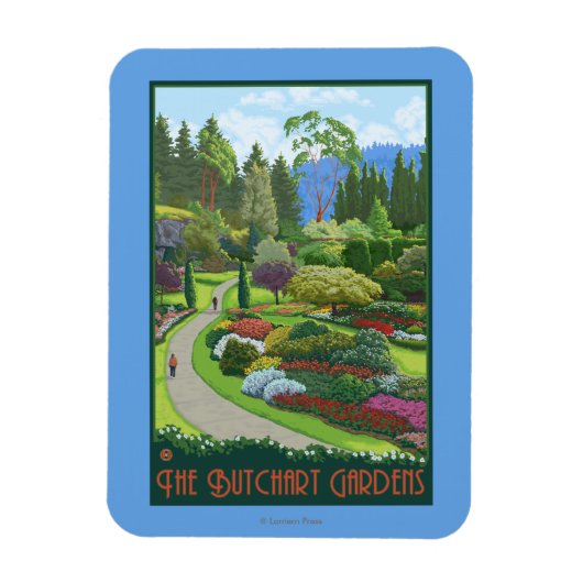 Butchart Gardens - Brentwood Bay Magneet (Verticaal)