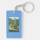 Butchart Gardens - Brentwood Bay Sleutelhanger (achterkant)