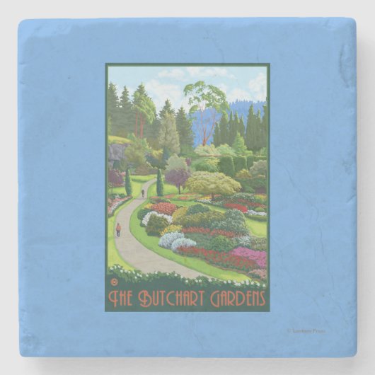 Butchart Gardens - Brentwood Bay Stenen Onderzetter (Voorkant)