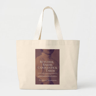 Butcher, Baker, Candlestick Taker Book Bag (groot) Grote Tote Bag