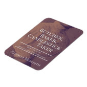 Butcher, Baker, Candlestick Taker Magnet Magneet (Linkerzijde)
