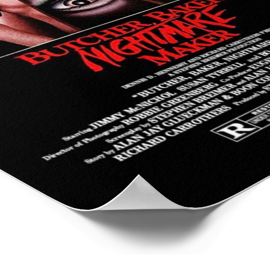 BUTCHER BAKER NIGHTMARE MAKER POSTER (Hoek)