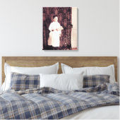 Butcher Boy 1890 met klaverfoto Canvas Afdruk (Insitu (Slaapkamer))