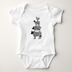 Butcher Butcher Butcher BBQ Funny Romper