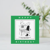 Butcher & Chiropodist Cockney Slang Cartoon Kaart (Staand voorkant)