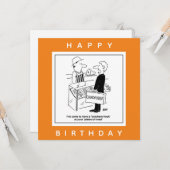 Butcher & Chiropodist Cockney Slang Cartoon Kaart (Voorkant / Achterkant in situ)