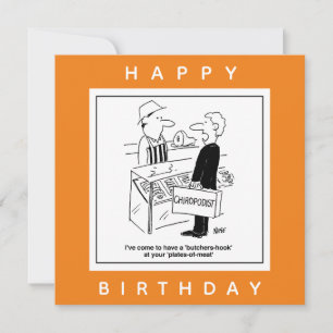 Butcher & Chiropodist Cockney Slang Cartoon Kaart